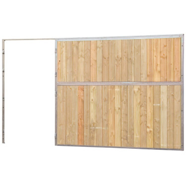 Frente de box de madera maciza 3,5 m (sin puerta) La Gée Frente de box de madera maciza 3,5 m (sin puerta) La Gée