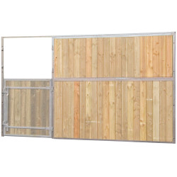 Frente de box de madera maciza 3,5 m (sin puerta) La Gée Frente de box de madera maciza 3,5 m (sin puerta) La Gée
