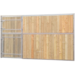 Frente de box de madera maciza 3,5 m (sin puerta) La Gée Frente de box de madera maciza 3,5 m (sin puerta) La Gée