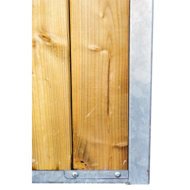 Frente de box de madera maciza 3,5 m (sin puerta) La Gée Frente de box de madera maciza 3,5 m (sin puerta) La Gée