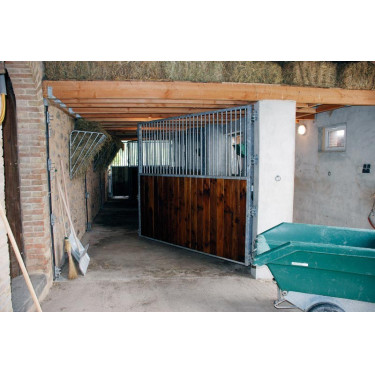 Tabique separador de box giratorio con rejilla/madera 3,5 m La Gée Tabique separador de box giratorio con rejilla/madera 3,5 m La Gée