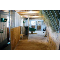 Tabique separador de box giratorio con rejilla/madera 3,5 m La Gée Tabique separador de box giratorio con rejilla/madera 3,5 m La Gée