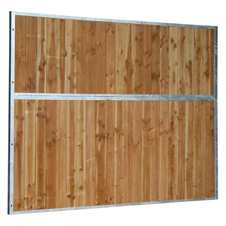 Separación de puestos fijos de madera maciza 4 m La Gée