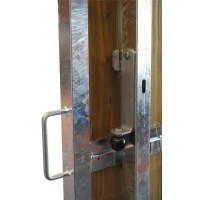 Barraude/separación de puestos corredizos de madera 4 m La Gée