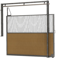 Caja de separación corredera con barrotes y base de madera 3,5 m La Gée
