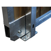 Caja de separación corredera con barrotes y base de madera 3,5 m La Gée