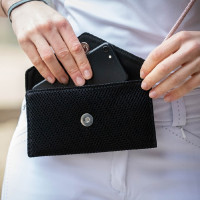 Bolsillo para Teléfono Pénélope Mesh Negro Bolsillo para Teléfono Pénélope Mesh Negro