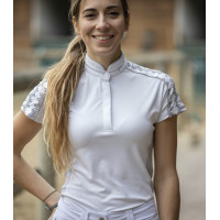 Polo Pénélope Anais manga corta Blanco
