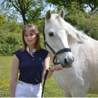 Polo Equithème Brussels con brillantes Azul marino Polo Equithème Brussels con brillantes Azul marino