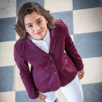 Chaqueta de concurso Pénélope Paris Air Soft Ciruela Violeta