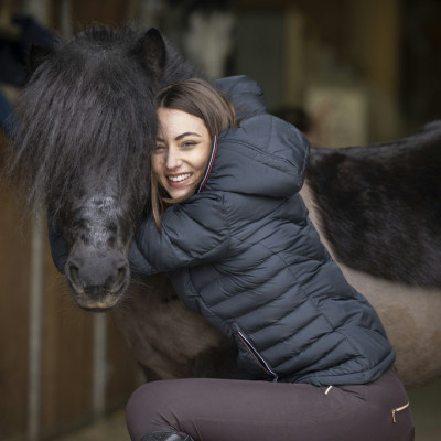 Chaqueta acolchada Equithème Lara Negro