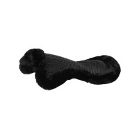 Acavallo Classic Gel y Salvacruz de piel de oveja Negro / negro