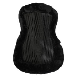 Acavallo Classic Gel y Salvacruz de piel de oveja Negro / negro