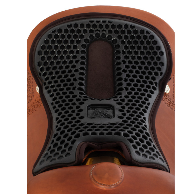 Acavallo Ortho-Coccyx Western Gel Cubre Asiento Hexagonal Dri-Lex 20mm Acavallo Ortho-Coccyx Western Gel Cubre Asiento Hexagonal Dri-Lex 20mm