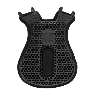 Acavallo Ortho-Coccyx Western Gel Cubre Asiento Hexagonal Dri-Lex 20mm Negro