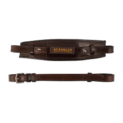Muserola de cuero Acavallo para Hackamore Marrón oscuro Marrón Muserola de cuero Acavallo para Hackamore Marrón oscuro Marrón