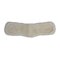 Acavallo Vaina Anatómica Cincha Corta Gel & Piel de Oveja Blanco