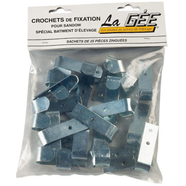 Ganchos galvanizados para cuerda elástica La Gée