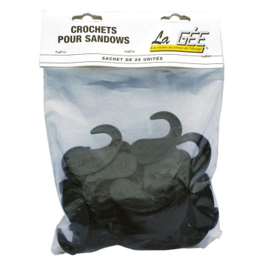 Ganchos de plástico para cuerda elástica La Gée