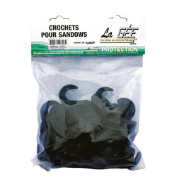 Ganchos de plástico para cuerda elástica La Gée