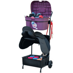 Carrito de sillín con baúl de aseo Box Colors La Gée Violeta / rosa