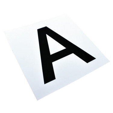 Juego de adhesivos con 12 letras para matrículas o paneles de doma La Gée Juego de adhesivos con 12 letras para matrículas o paneles de doma La Gée