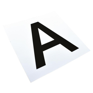 Juego de adhesivos con 12 letras para matrículas o paneles de doma La Gée Juego de adhesivos con 12 letras para matrículas o paneles de doma La Gée