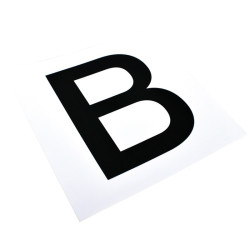 Juego de adhesivos con 12 letras para matrículas o paneles de doma La Gée Juego de adhesivos con 12 letras para matrículas o paneles de doma La Gée