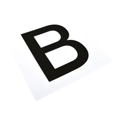 Juego de adhesivos con 12 letras para matrículas o paneles de doma La Gée Juego de adhesivos con 12 letras para matrículas o paneles de doma La Gée