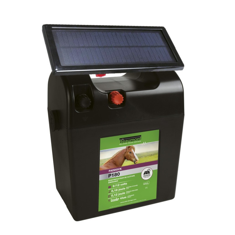 Pastor con pila Paddock P180 + panel solar Pastor con pila Paddock P180 + panel solar