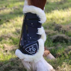 Protectores de tendón abotonadas Norton XTR de borreguillo sintético Protectores de tendón abotonadas Norton XTR de borreguillo sintético