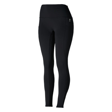 Pantalones de montar de Compresión para Mujer con Asiento Completo Gillian Horze Negro Pantalones de montar de Compresión para Mujer con Asiento Completo Gillian Horze Negro