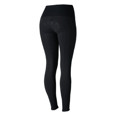 Pantalones de montar de Compresión para Mujer con Asiento Completo Gillian Horze Negro Pantalones de montar de Compresión para Mujer con Asiento Completo Gillian Horze Negro