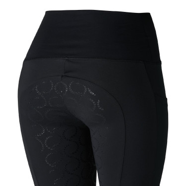 Pantalones de montar de Compresión para Mujer con Asiento Completo Gillian Horze Negro Pantalones de montar de Compresión para Mujer con Asiento Completo Gillian Horze Negro