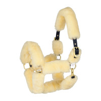 Cabezada de Cuadra con Piel de Cordero Tremblant B Vertigo Castaño Marrón