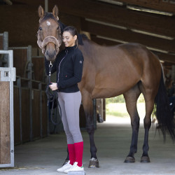 Chaqueta polar Equithème Lena Negro Chaqueta polar Equithème Lena Negro