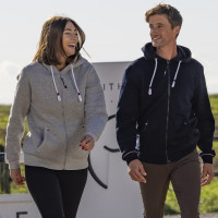 Sudadera con cremallera Equithème Nicolas Azul marino