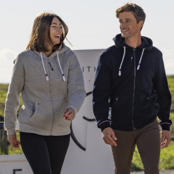 Sudadera con cremallera Equithème Nicolas Azul marino Sudadera con cremallera Equithème Nicolas Azul marino