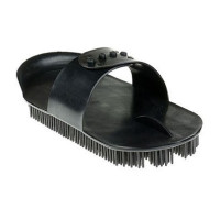 Almohaza finlandesa de plástico Horze Negro