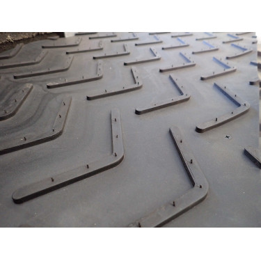 Suelo de goma V6 4.5 mm para remolque