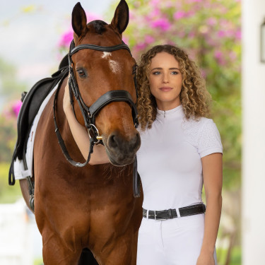 Polo de concurso manga corta Olivia LeMieux Polo de concurso manga corta Olivia LeMieux