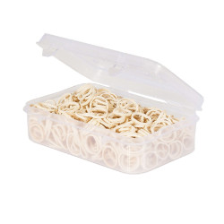 Cajita de 500 gomas para crines Horze Blanco