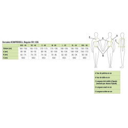 Protector de espalda Komperdell FlexFit regular Viejo modelo negro Protector de espalda Komperdell FlexFit regular Viejo modelo negro