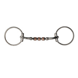 Filete de 2 anillas Metalab Magic System con embocadura curvada