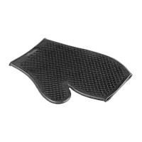 Guante de limpieza de goma Horze Negro Guante de limpieza de goma Horze Negro
