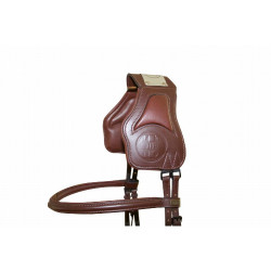 Brida con puente Vargas T de T Havana oscuro Marrón