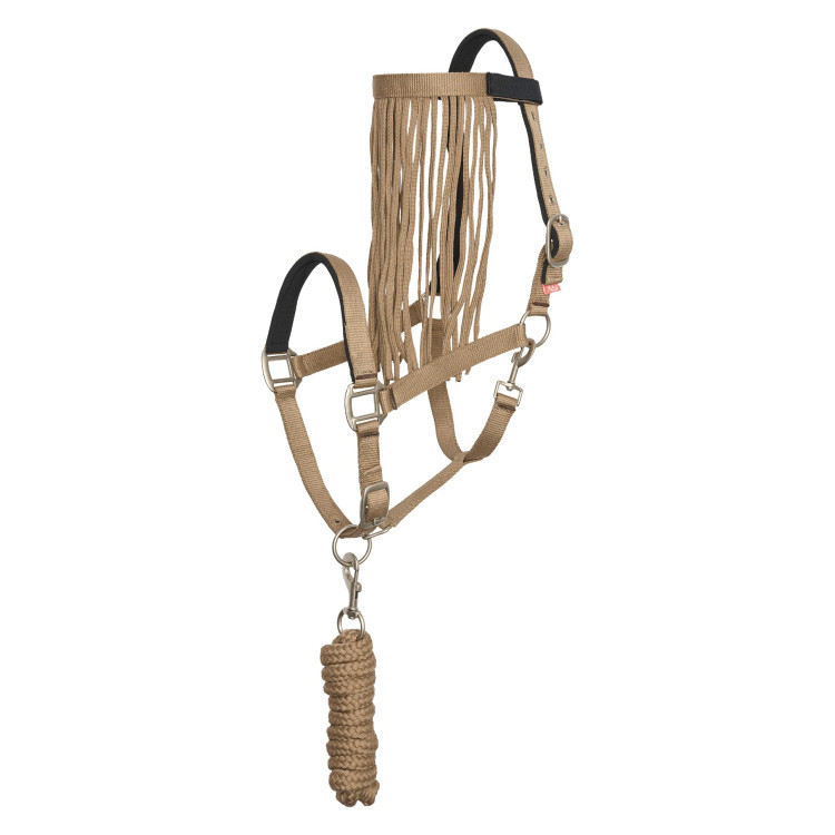 Juego de collar de cabeza de nailon Imperial Riding, cordón de sujeción y frontalera antimoscas Juego de collar de cabeza de nailon Imperial Riding, cordón de sujeción y frontalera antimoscas