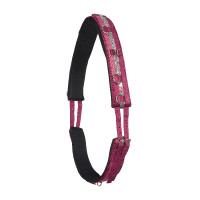 Cinchuelo de trabajo de nylon Imperial Riding Deluxe Rosa / burdeos / plata