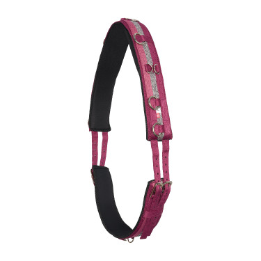 Cinchuelo de trabajo de nylon Imperial Riding Deluxe Rosa / burdeos / plata