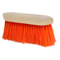Cepillo largo de nailon duro Imperial Riding Dandy con dorso de madera en v Naranja neón Cepillo largo de nailon duro Imperial Riding Dandy con dorso de madera en v Naranja neón
